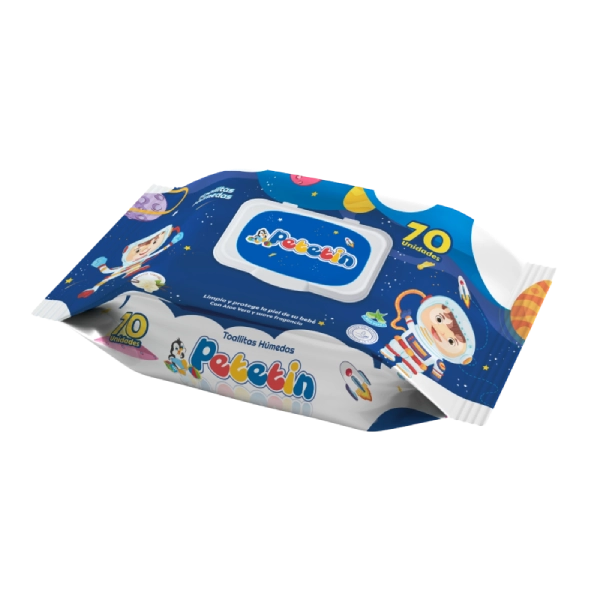Caja de toallas húmedas Petetín 70und