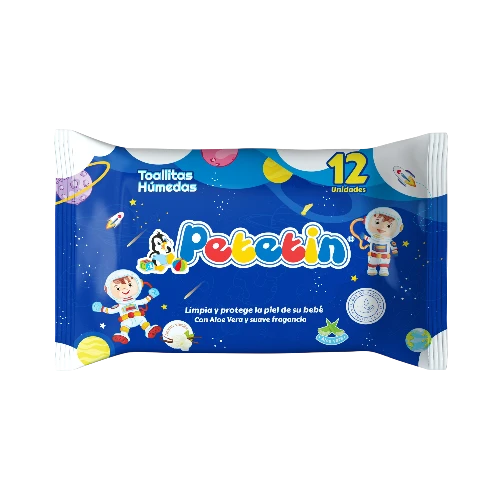 Caja de toallas húmedas Petetín 12und