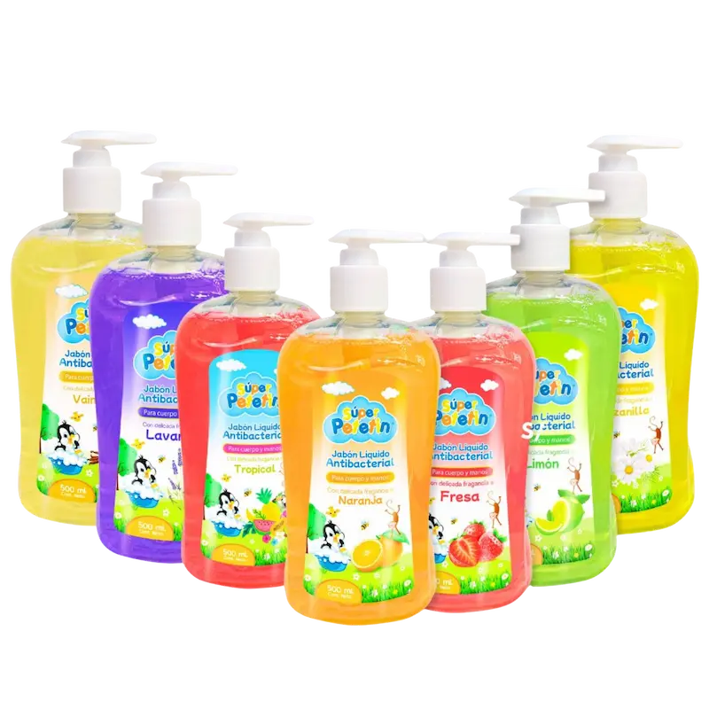 Caja de jabón líquido antibacterial 500ml