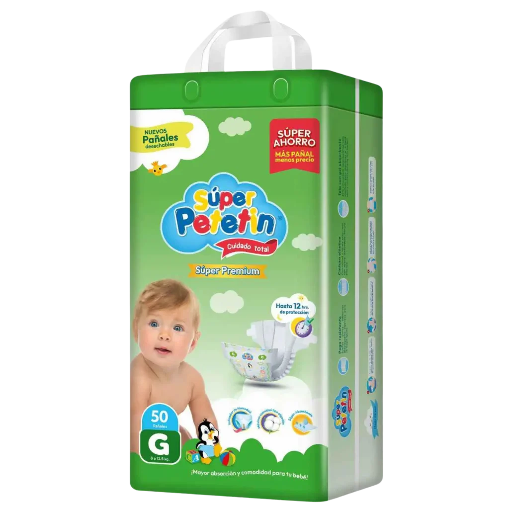 Caja de pañales Súper Premium talla G x 50und