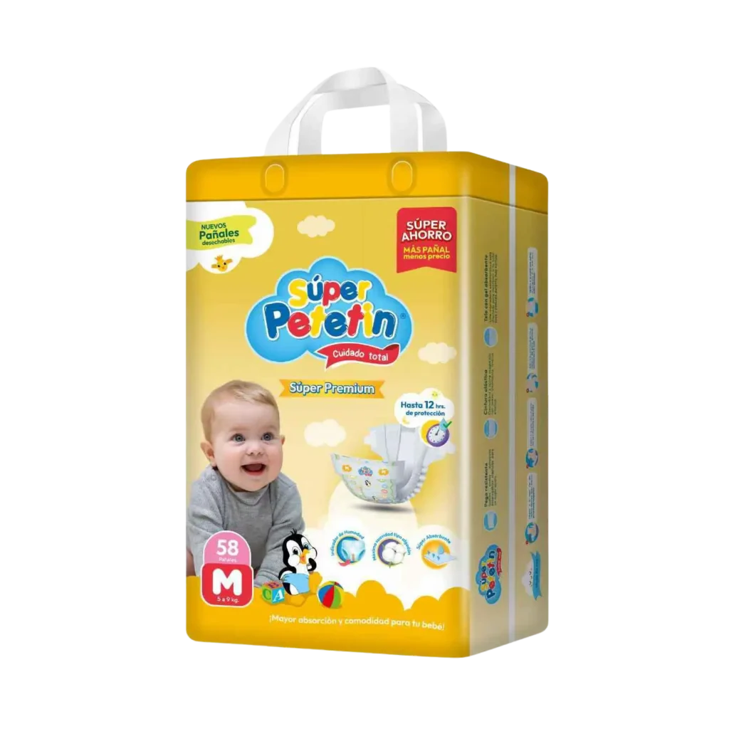 Caja de pañales Súper Premium talla M x 58und