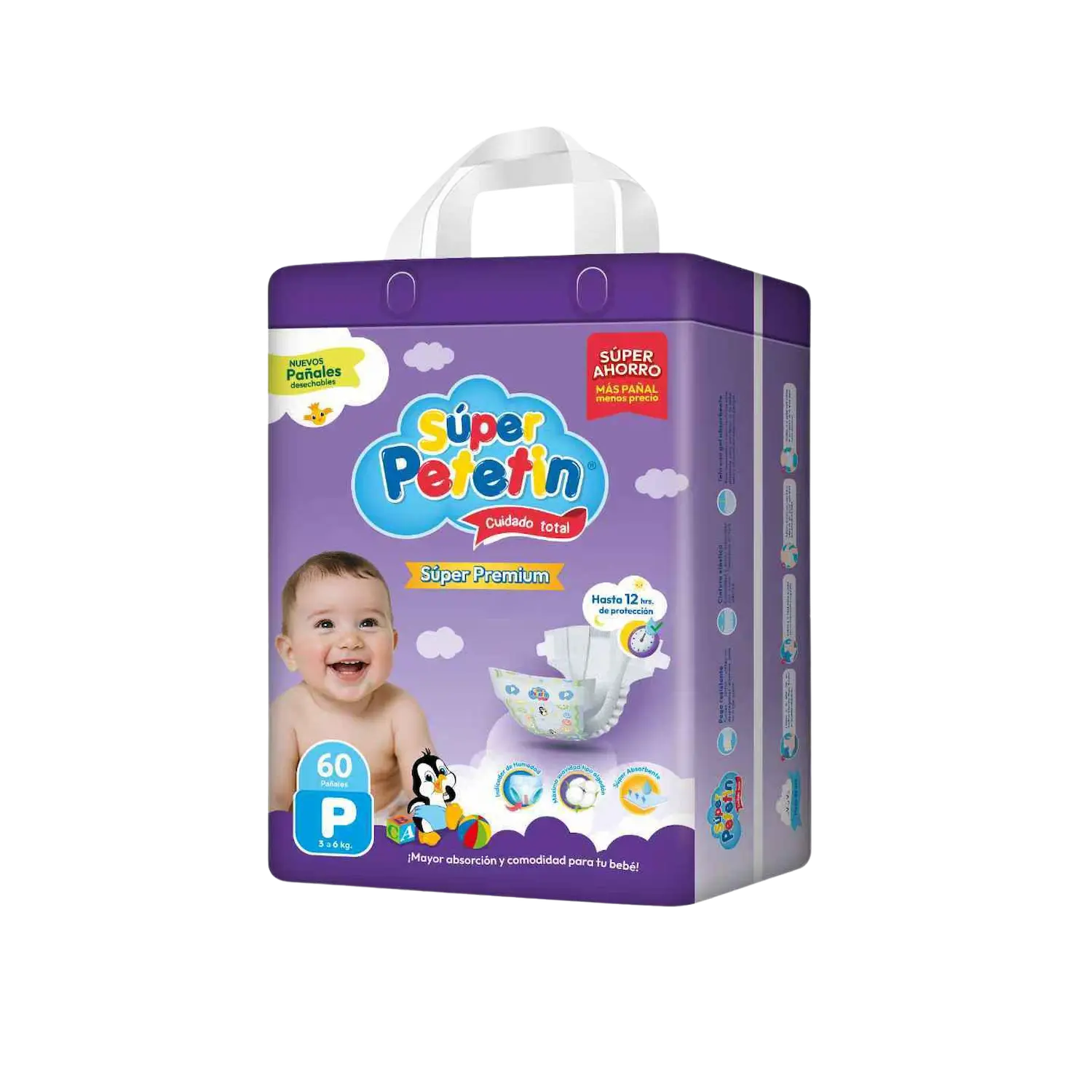 Caja de pañales talla P - Super Petetín