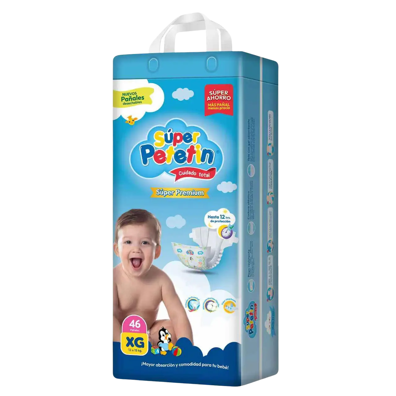 Caja de pañales talla XG 46 und - Super Petetín