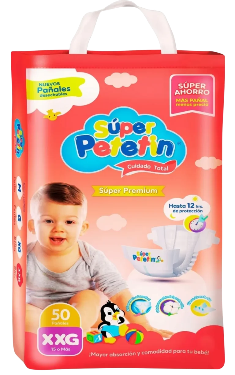 Caja de pañales talla XXG 50 und - Super Petetín