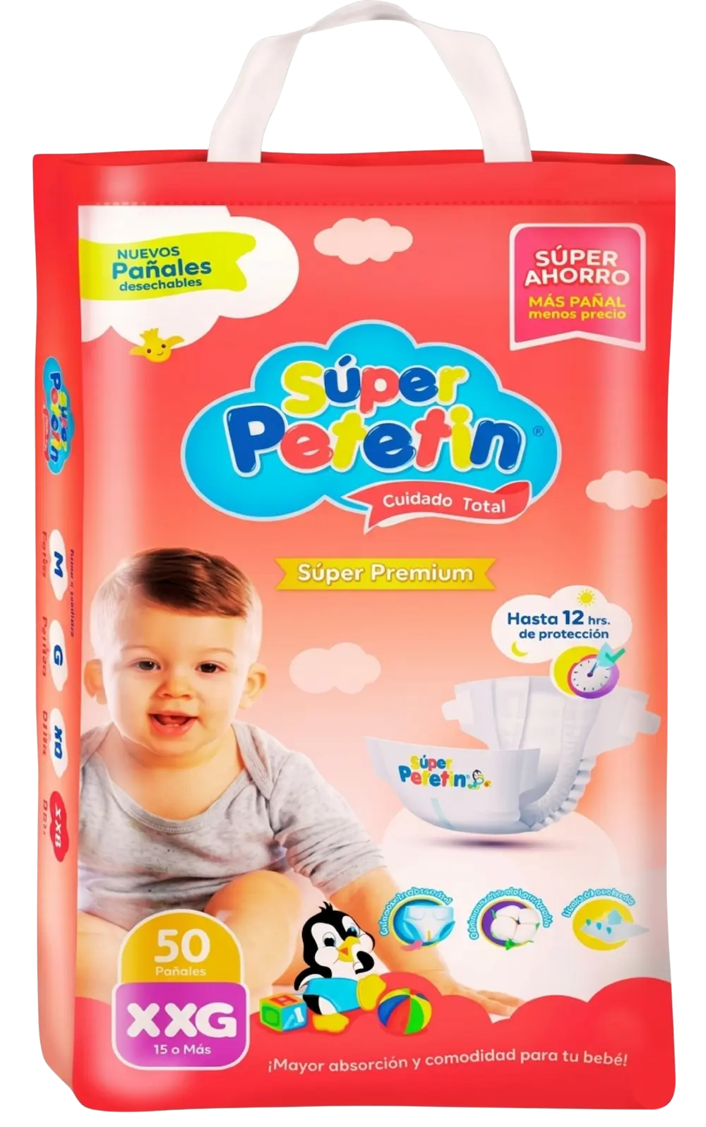 Caja de pañales talla XXG 50 und - Super Petetín
