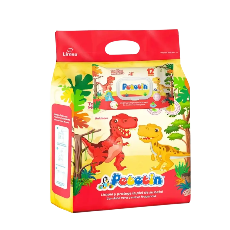 Caja de toallas húmedas Petetin 200+12 und