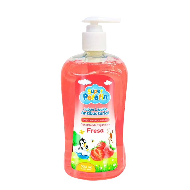 Caja de jabón líquido antibacterial Fresa 500ml