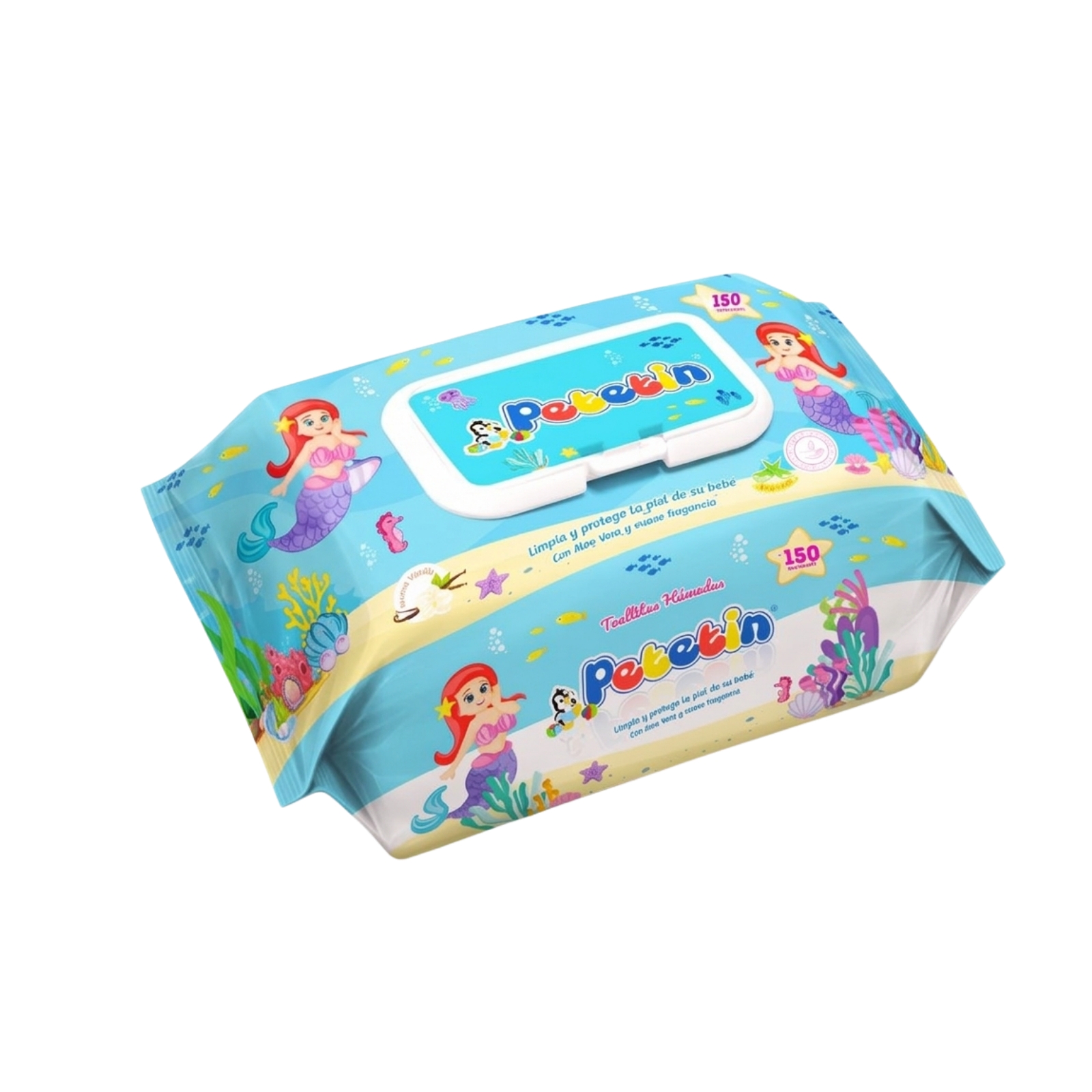 Toallas-húmedas Petetín-sirena-150und