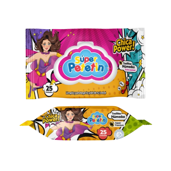 Caja de toallas húmedas Súper Petetín 25und