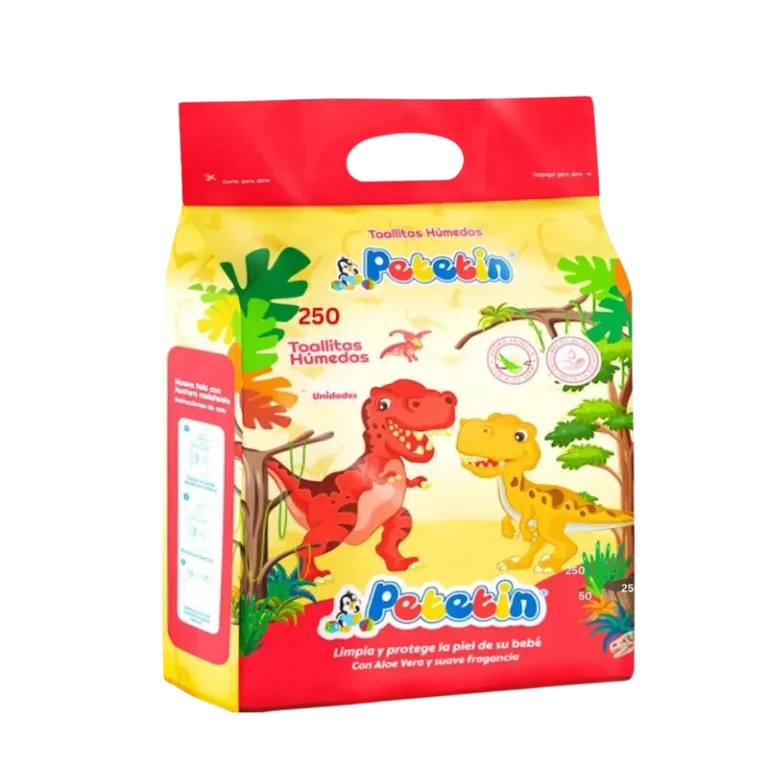 toallas húmedas Petetin 250und dinosaurio
